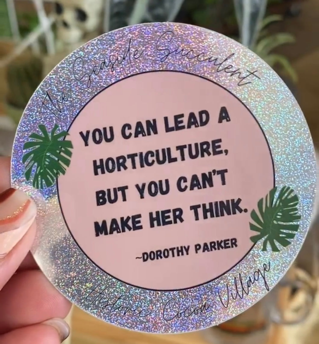 Lead a Horticulture sticker