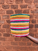 Load image into Gallery viewer, Handwoven Striped Basket 4&quot;
