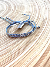 Load image into Gallery viewer, Silver Beaded Hand-braided Adjustable Bracelet
