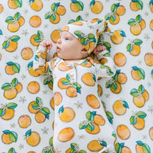 Load image into Gallery viewer, Orange Blossom Newborn Knotted Gown

