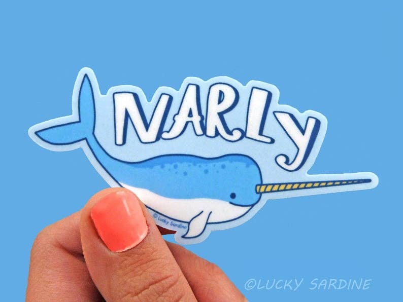 Narwhal Narly Sticker