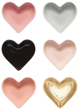 Load image into Gallery viewer, Heart Shaped Pinch Bowls Set of 6
