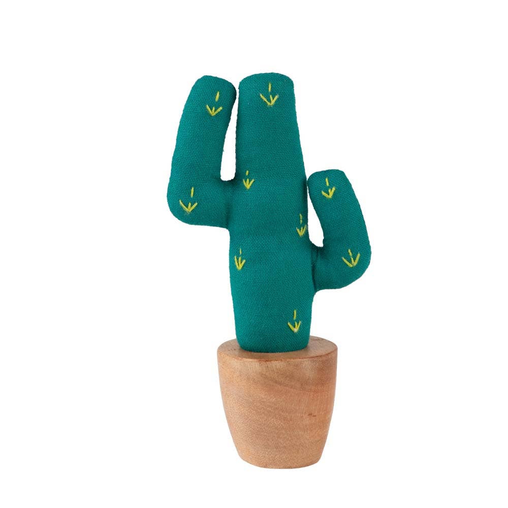 Handmade Mini Cotton Saguaro Cactus