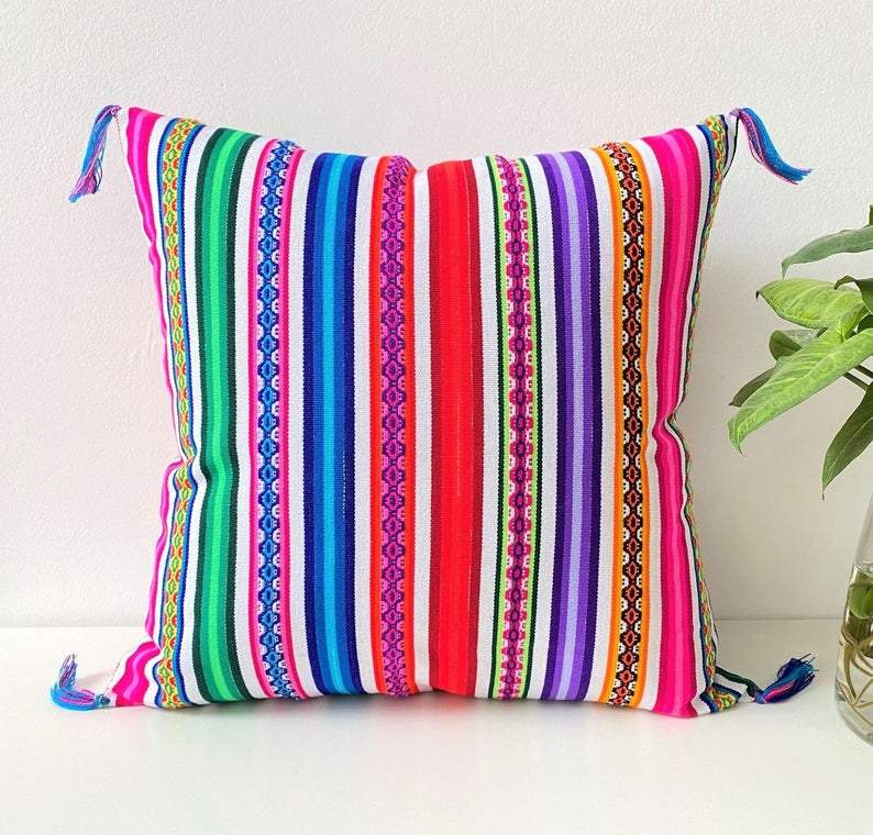 Handmade Peruvian Pillow Cover - The Seaside Succulent