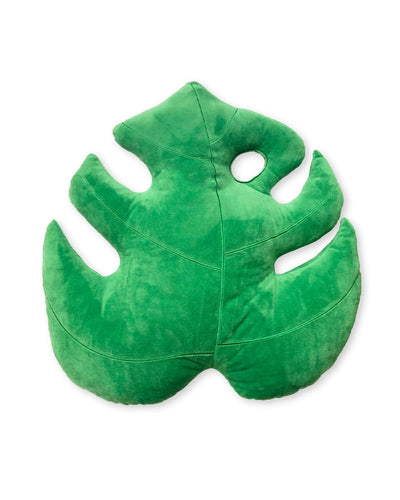 Monstera Deliciosa Leaf Pillow - Jungle Green - The Seaside Succulent
