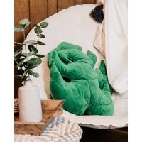 Load image into Gallery viewer, Monstera Deliciosa Leaf Pillow - Jungle Green - The Seaside Succulent
