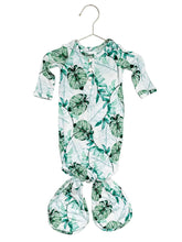 Load image into Gallery viewer, Monstera Newborn Knotted Gown - The Seaside Succulent
