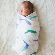 Load image into Gallery viewer, Muslin Swaddle Blanket - Florida - The Seaside Succulent
