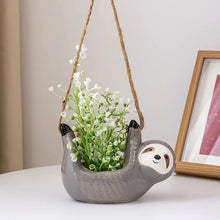Load image into Gallery viewer, Sloth Hanging Planter - The Seaside Succulent
