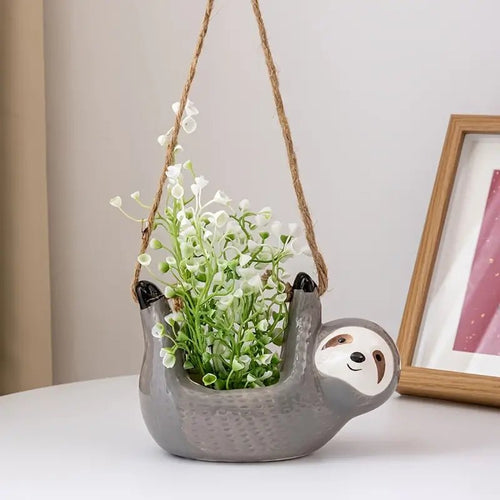 Sloth Hanging Planter - The Seaside Succulent