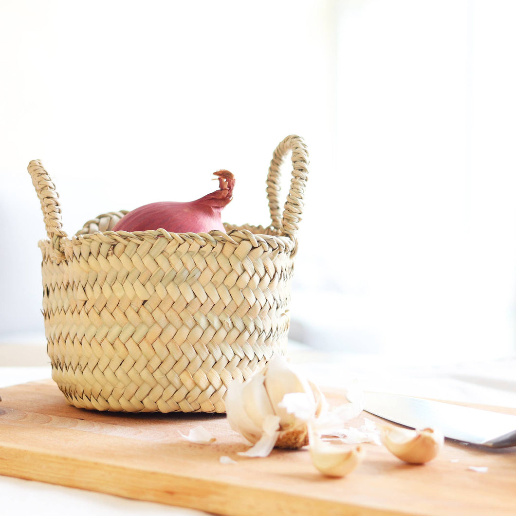 Tiny Beldi Straw Basket - The Seaside Succulent
